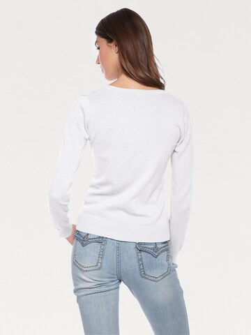 Pull-over heine en blanc