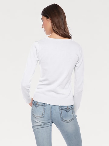 Pull-over heine en blanc