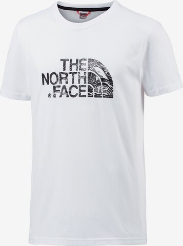 THE NORTH FACE Printshirt 'Woodcut Dome' in Weiß: predná strana