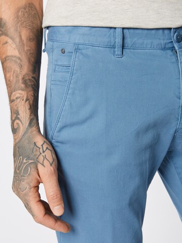 Coupe slim Pantalon chino Marc O'Polo en bleu