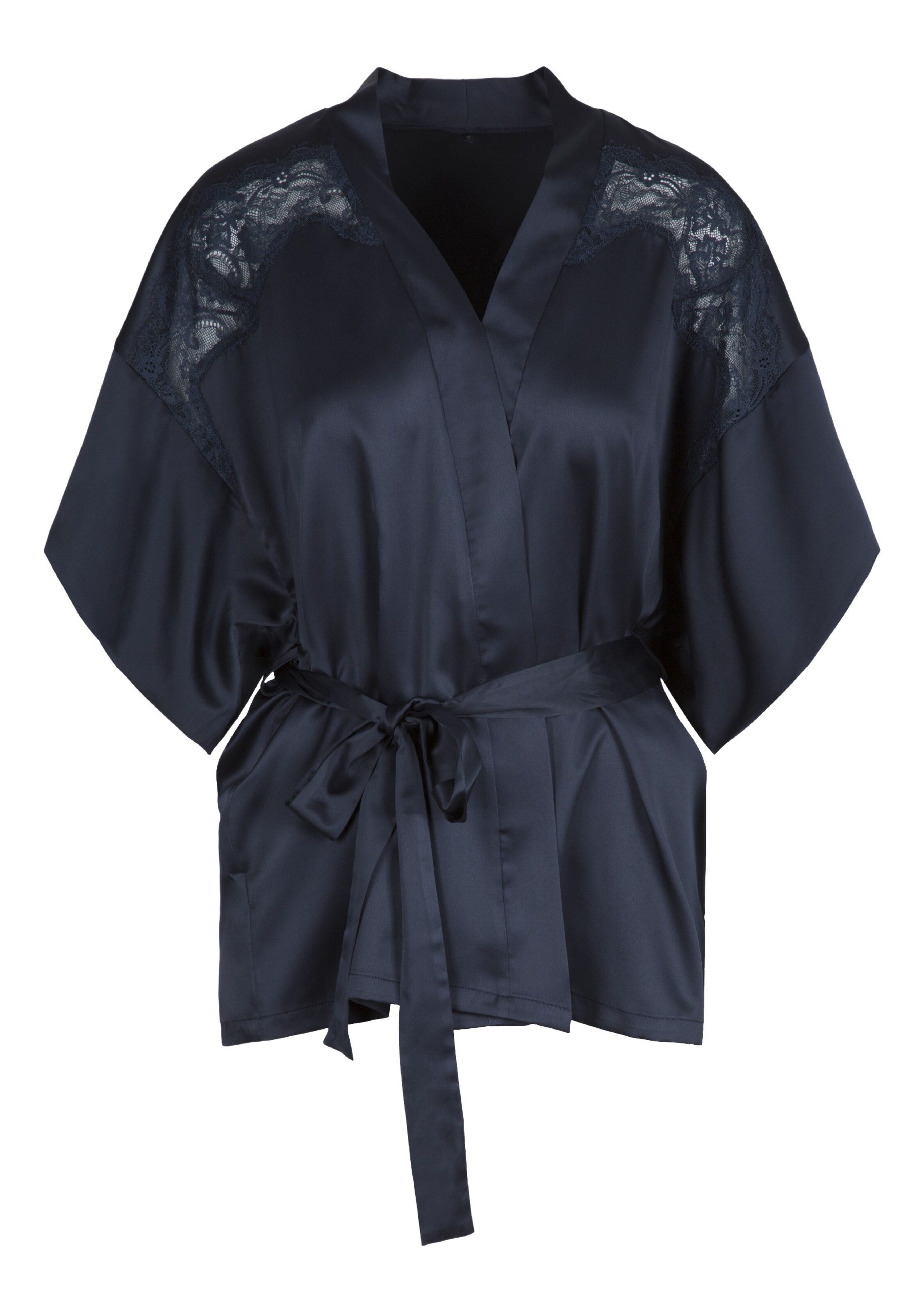 LingaDore - Ochtendjas 'SHIMMER' in de kleur Blauw