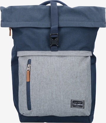 TRAVELITE Backpack 'Basics Rollup' in Blue: front