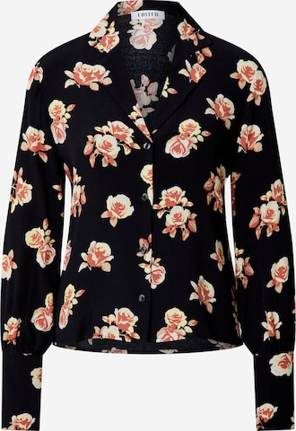 EDITED Blouse 'Elonie' in Zwart: voorkant