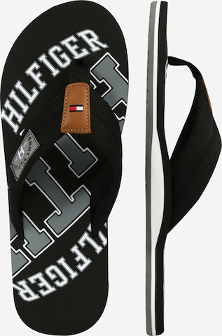 TOMMY HILFIGER Teenslippers in Zwart