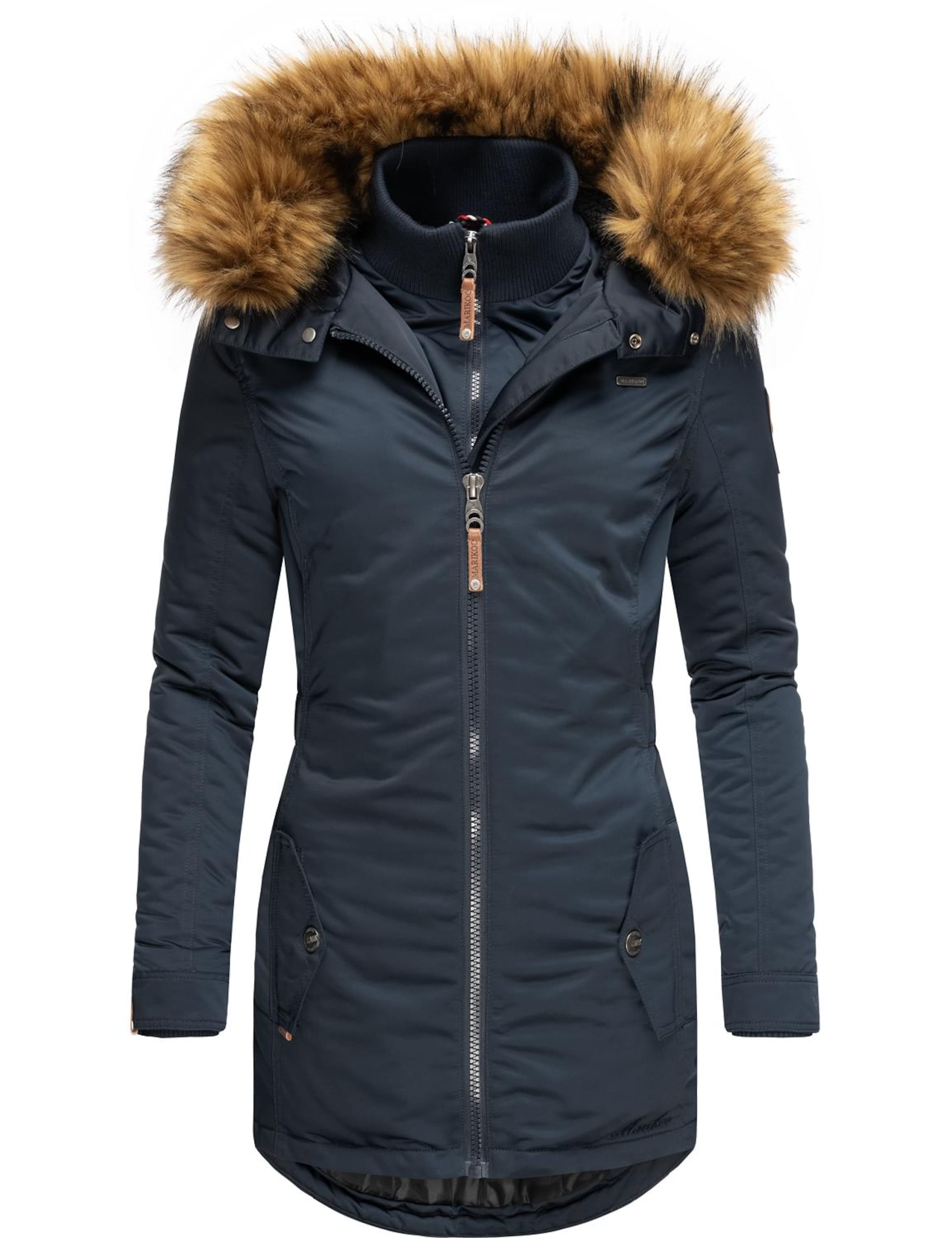 Cappotto invernale 'Sanakoo' di MARIKOO in blu: frontale