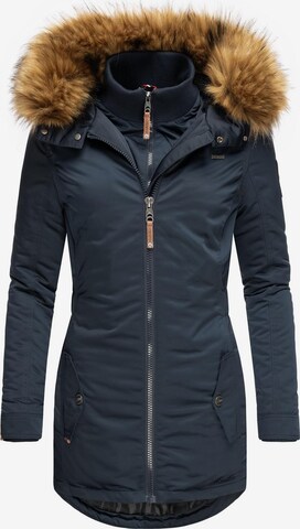 Manteau d’hiver 'Sanakoo' MARIKOO en bleu : devant