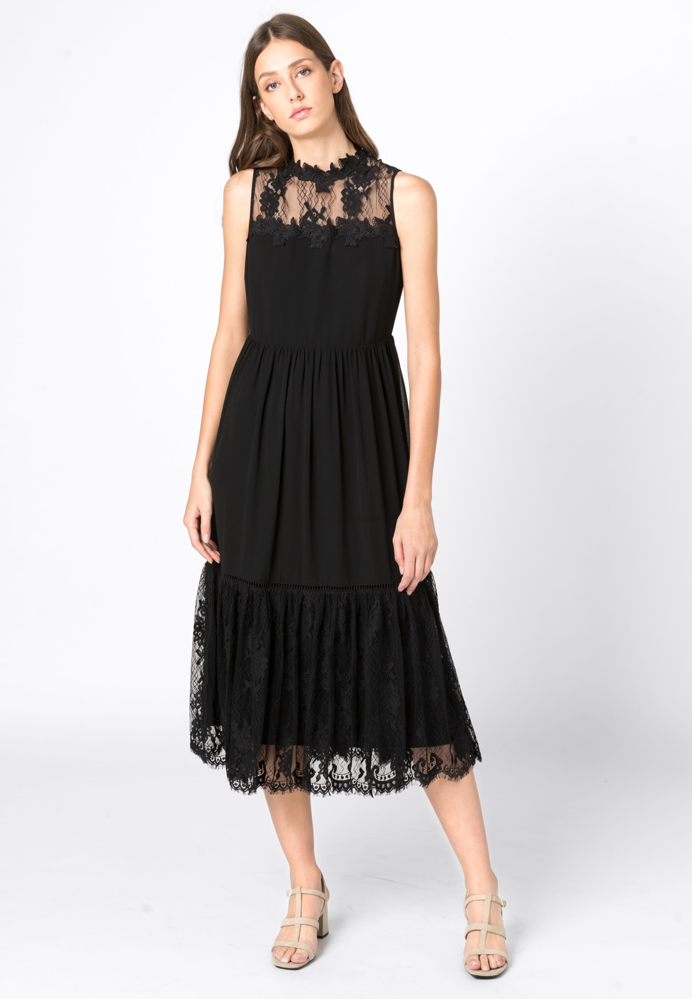 hallhuber strickkleid schwarz