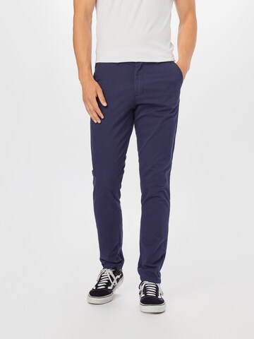 Coupe slim Pantalon chino 'JPSTMarco JJDave' JACK & JONES en bleu : devant