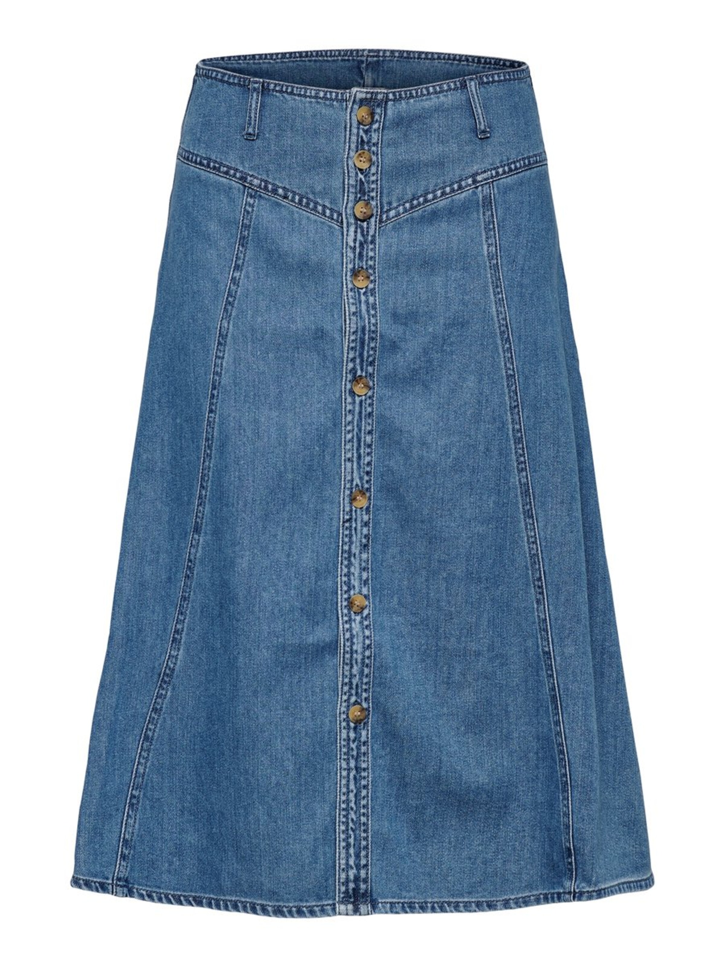 ONLY - Rok 'New Royce' in de kleur Blauw denim