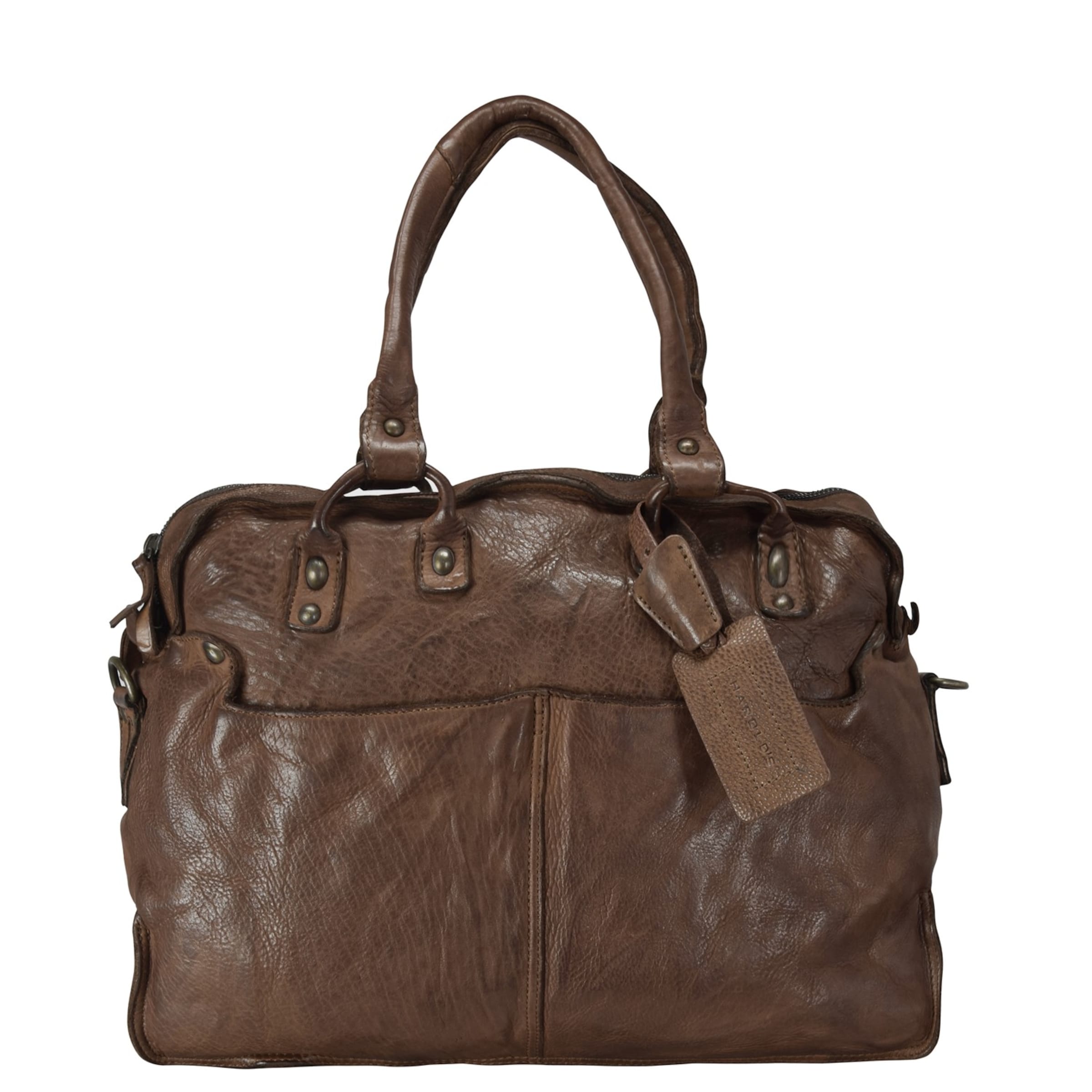 Harold's Document Bag 'Submarine ' in Brown: front