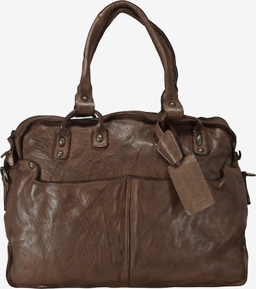 Harold's Document Bag 'Submarine ' in Brown: front