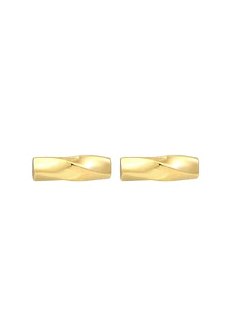 ELLI Ohrringe Basic Ohrstecker, Geo, Twisted in Gold