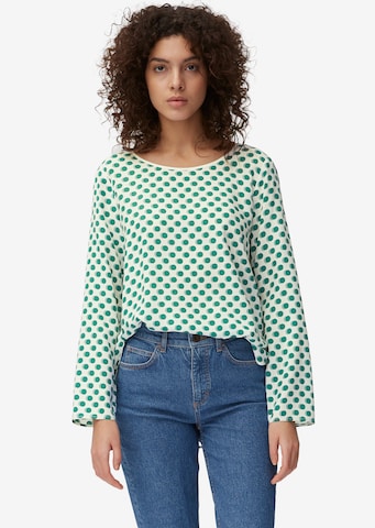 Marc O'Polo Blouse in Groen: voorkant