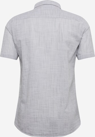 QS Slim Fit Hemd in Grau