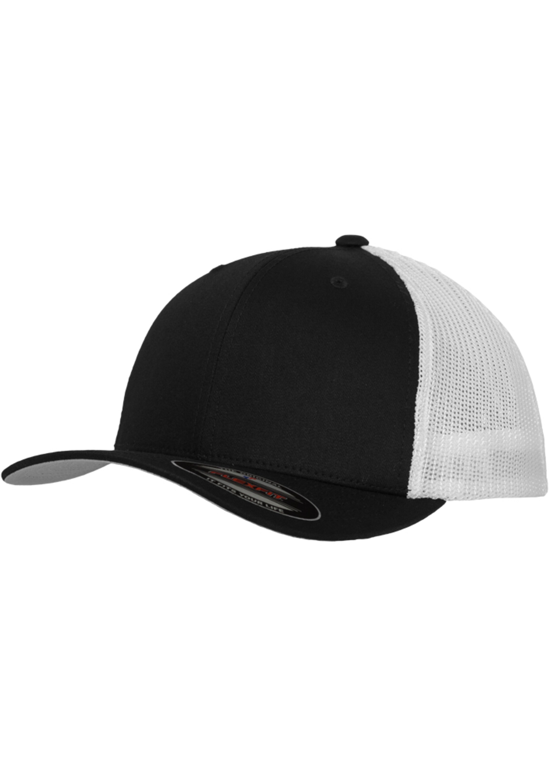 Flexfit Cap in Schwarz: Vorderseite