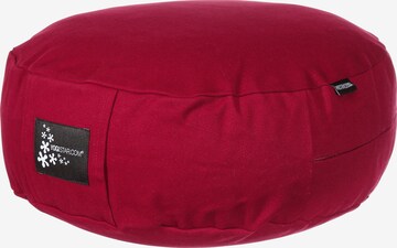 YOGISTAR.COM Pillow in Red: front