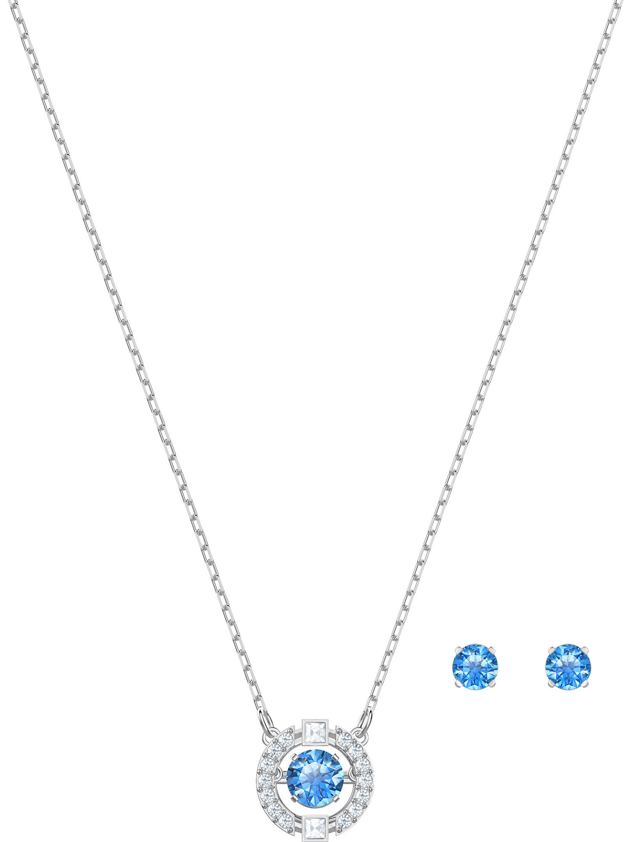 Swarovski Schmuckset 'Sparkling' in Silber: Vorderseite