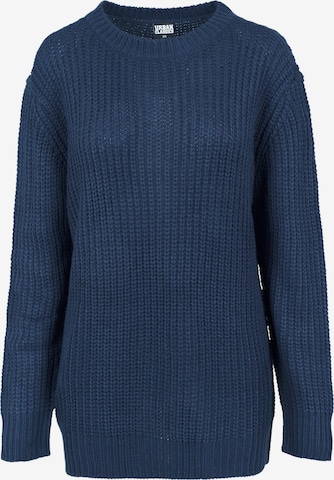 Pull-over Urban Classics en bleu : devant