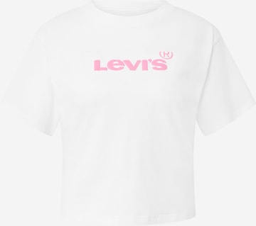 LEVI'S ® Тениска 'Graphic Varsity Tee' в бяло: отпред