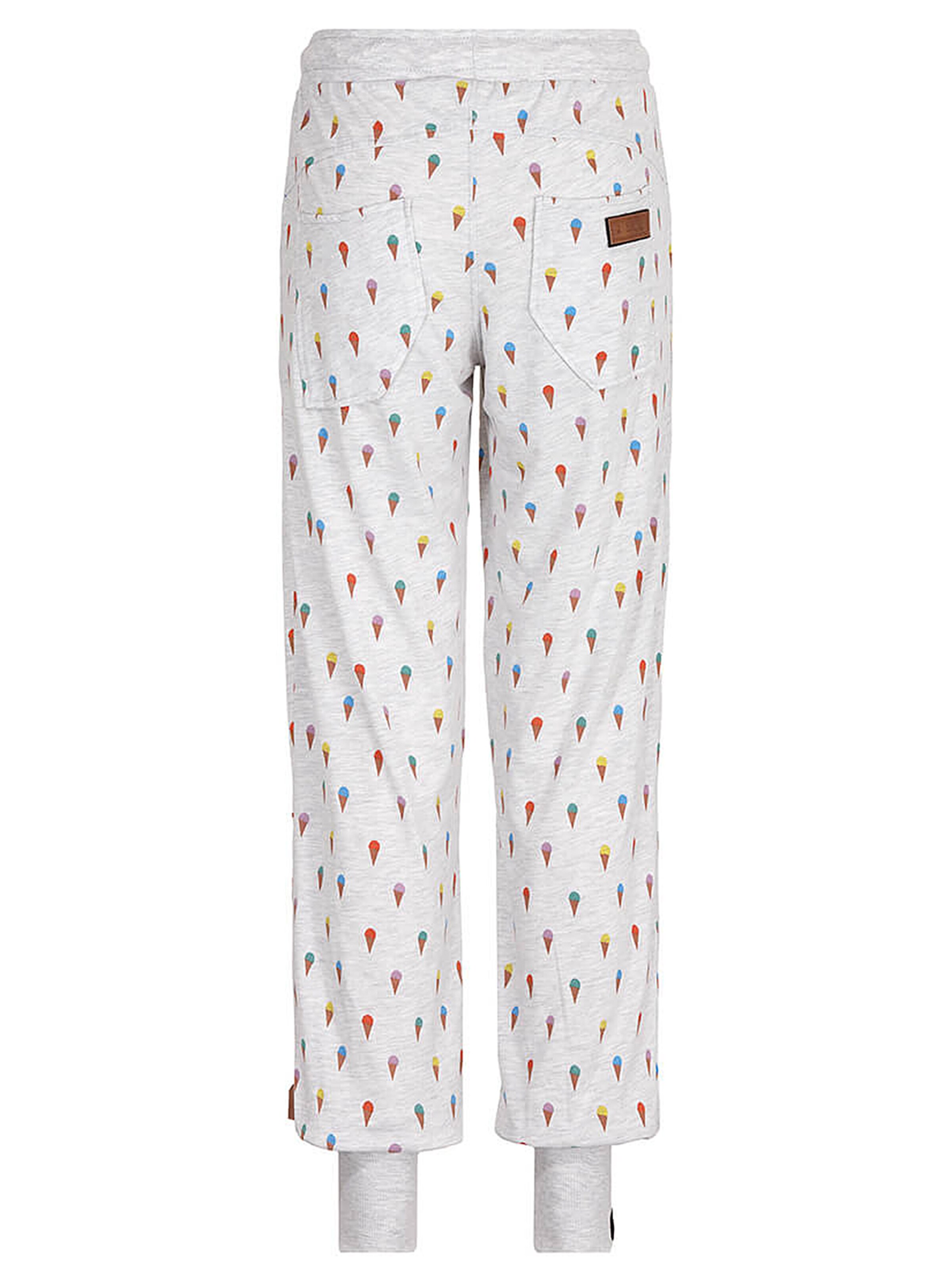 naketano Kalhoty - šedý melír: Pohled zezadu