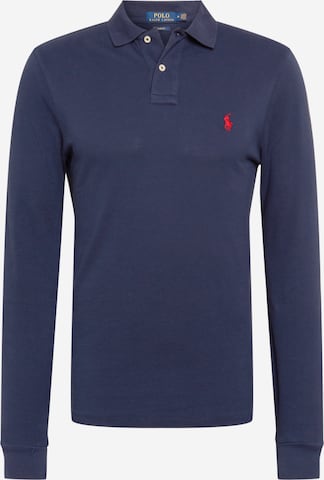 Polo Ralph Lauren Slim fit Shirt in Blauw: voorkant