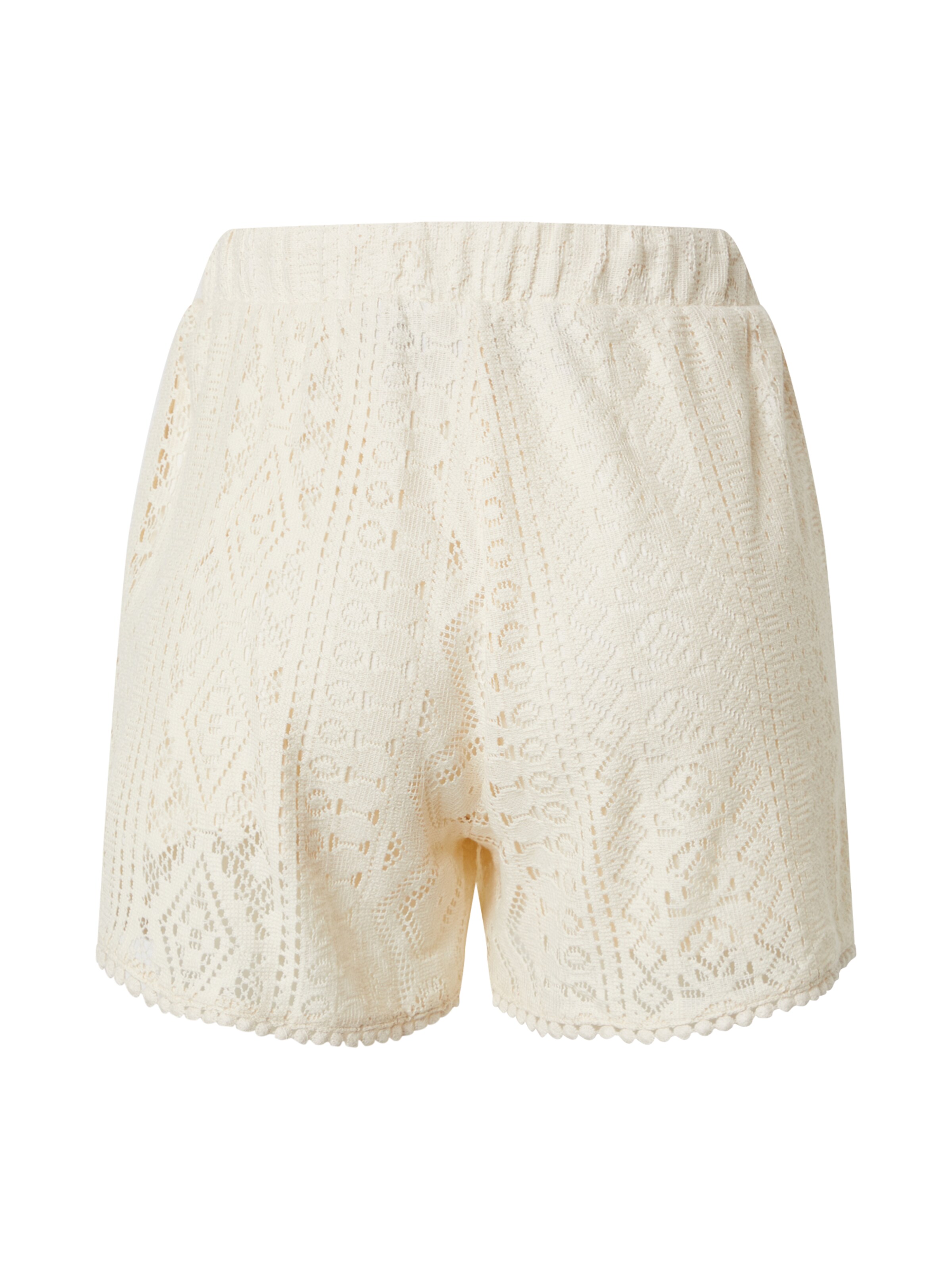Frauen Große Größen VERO MODA Shorts 'Olea' in Creme - VE22364