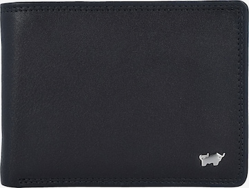 Braun Büffel Wallet in Black: front