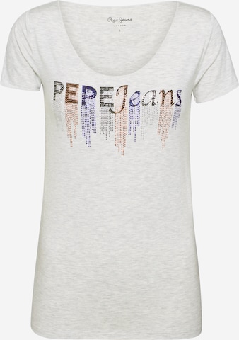 T-shirt 'Abbey' Pepe Jeans en gris : devant