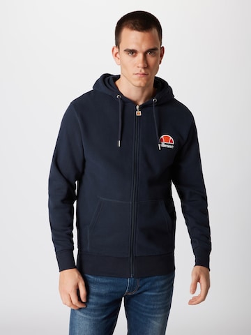 ELLESSE Sweatjacke 'MILETTO' in Blau: Vorderseite