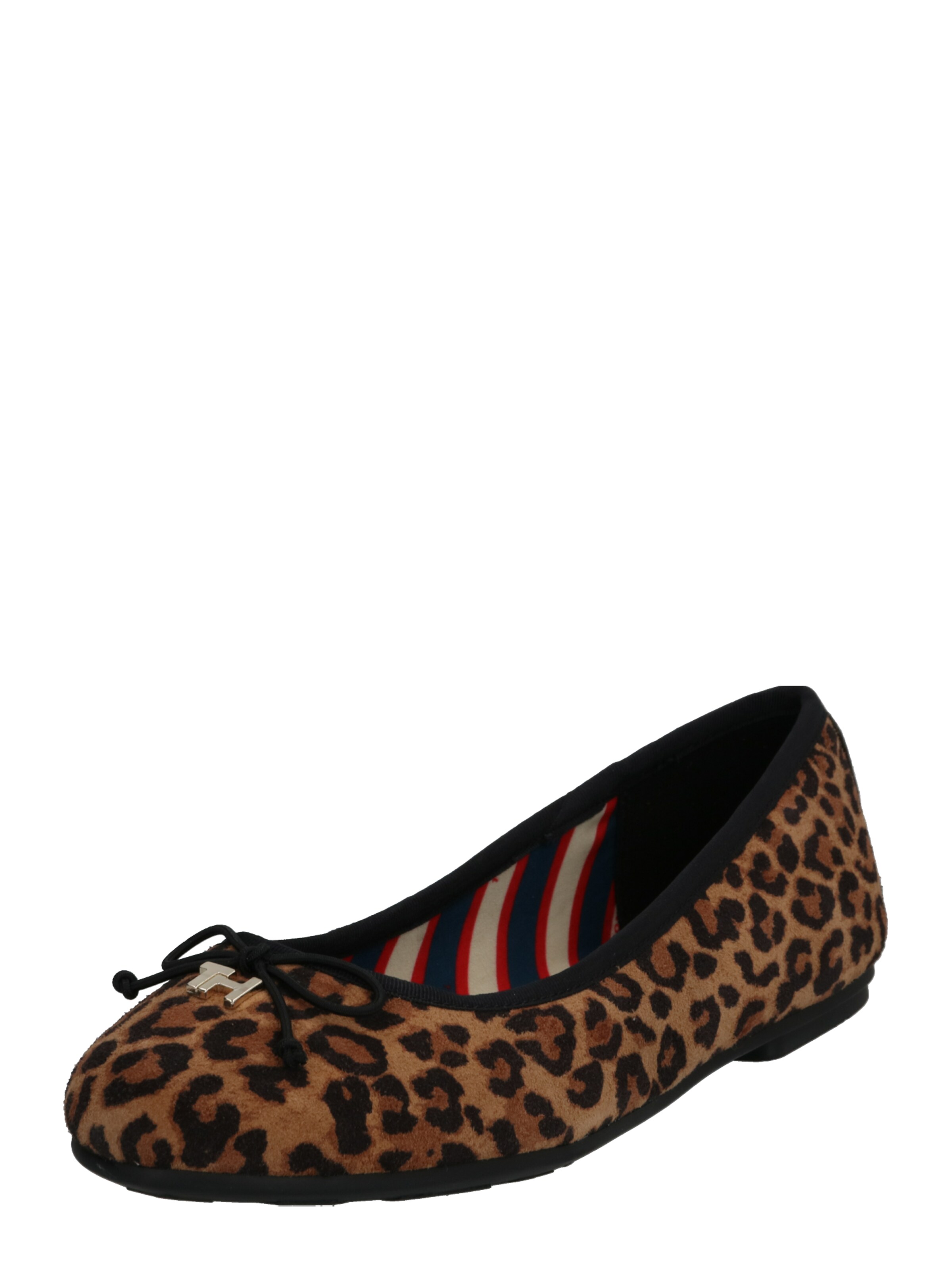 TOMMY HILFIGER - Ballerina 'LEO' in de kleur Donkerbruin