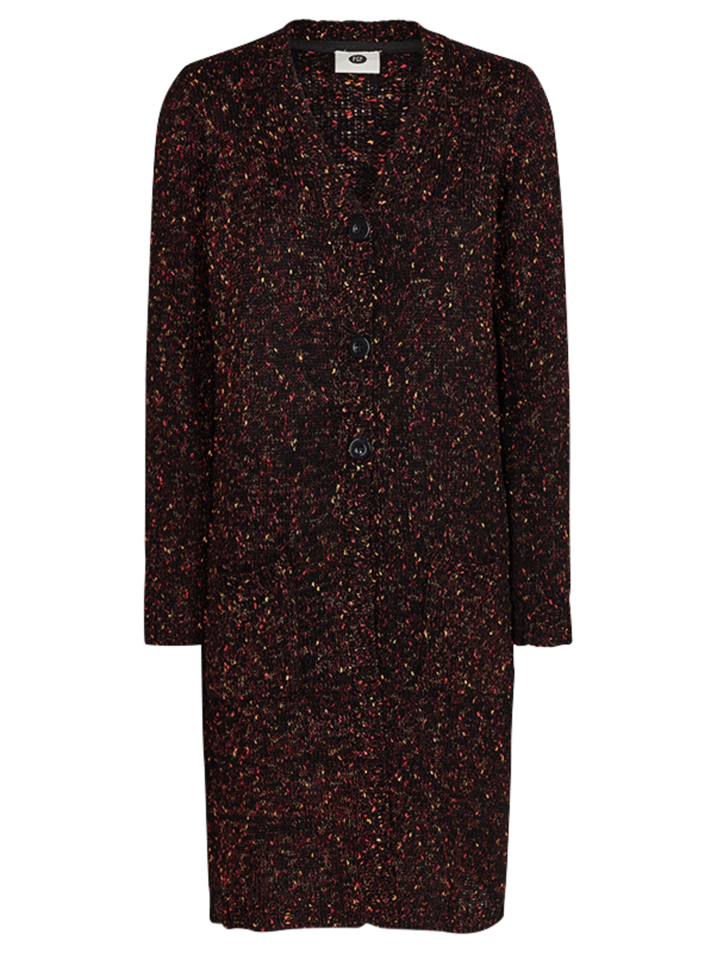 PEP - Gebreid vest 'Ling 1' in de kleur Zwart gemêleerd