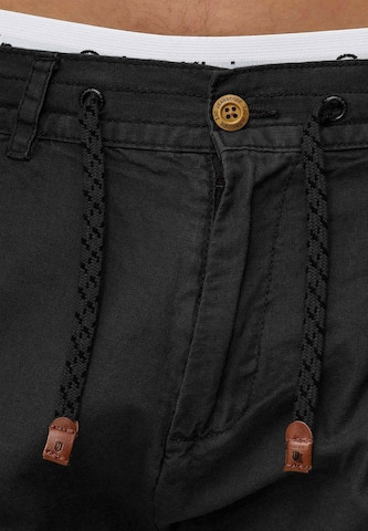 INDICODE JEANS Regular Shorts 'Bowmanville' in Schwarz