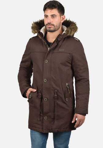 INDICODE JEANS Winterparka 'Pulsoor' in Bruin: voorkant