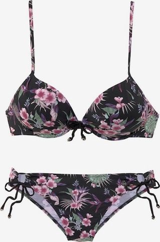 LASCANA T-shirt Bikini i sort: forside