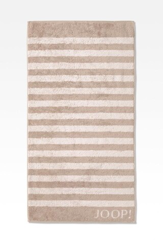 JOOP! Shower Towel 'Stripes' in Beige: front