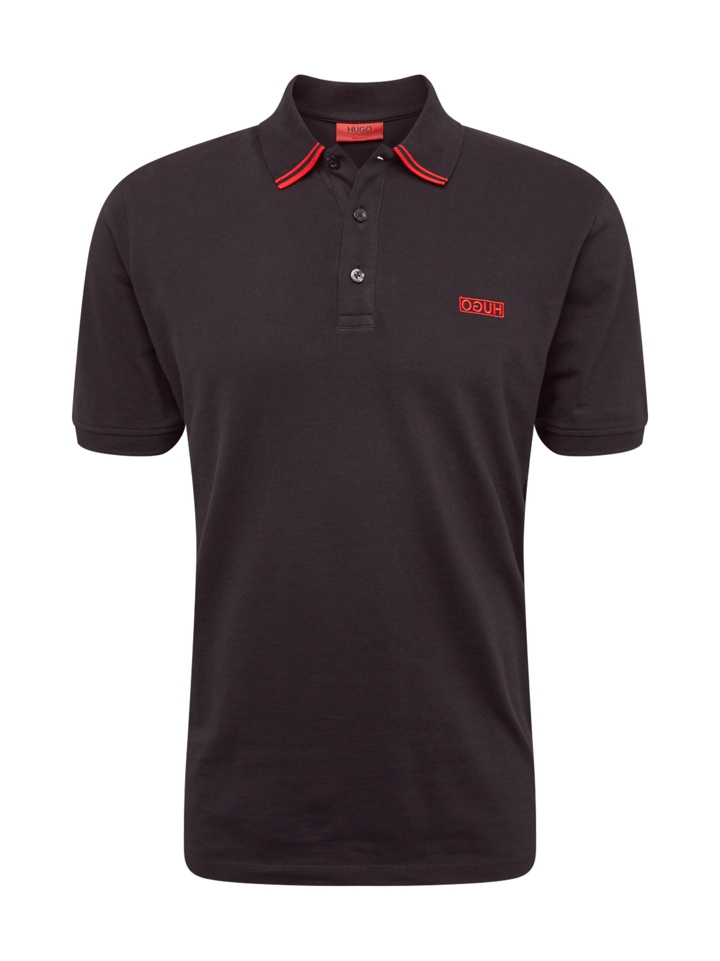 HUGO - Shirt 'Dyler' in de kleur Rood