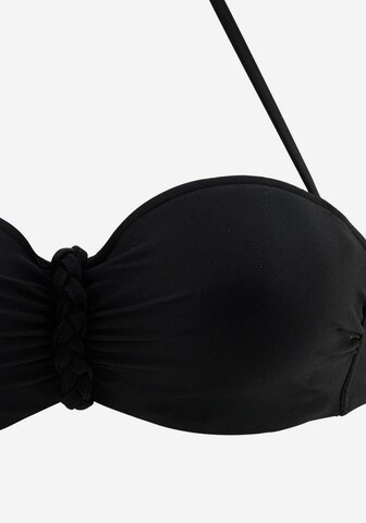 BUFFALO Bandeau Bikini in Schwarz