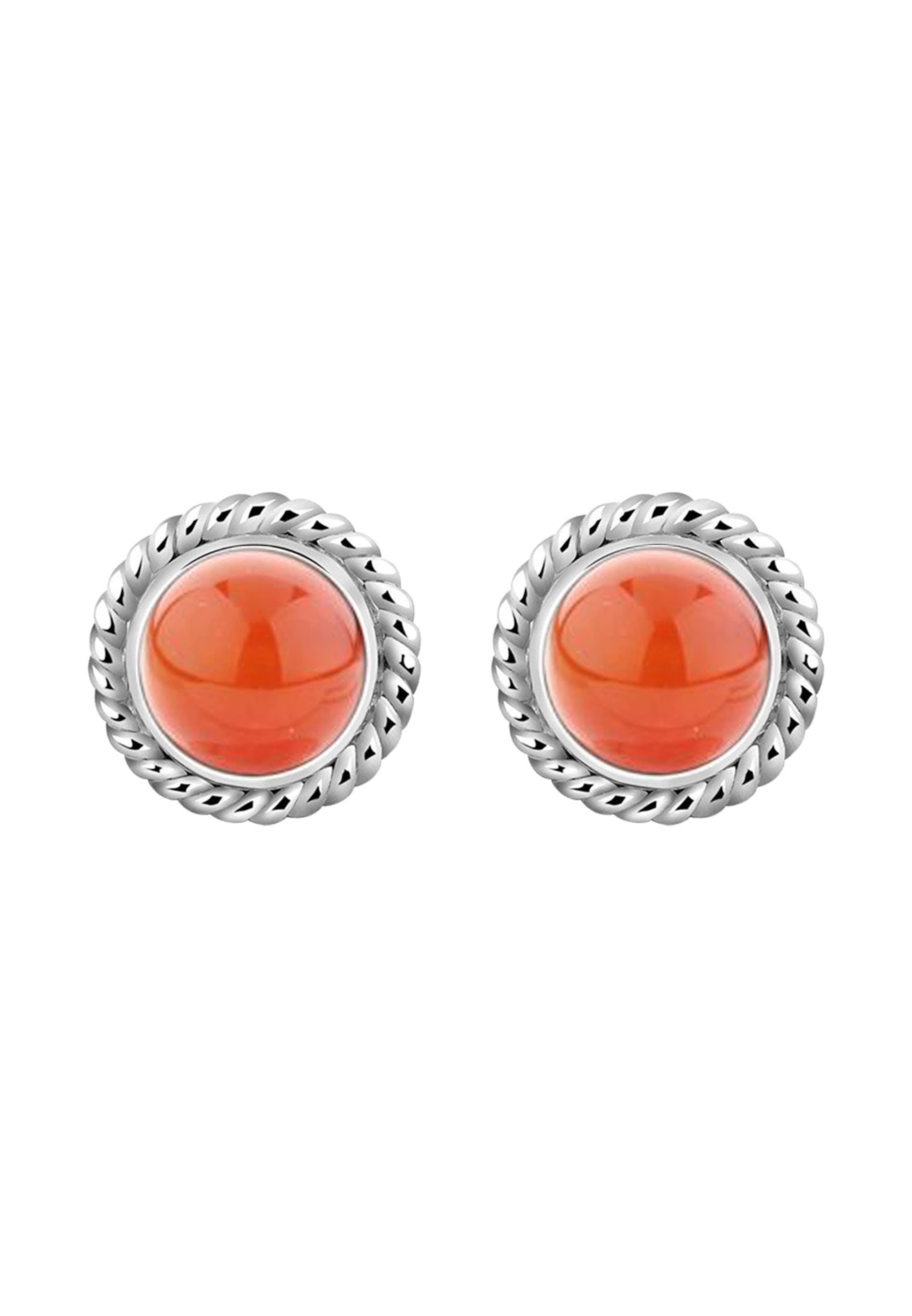 Boucles d'oreilles 'Vintage' Nenalina en orange : devant