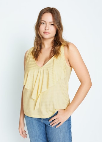 MANGO Top 'Marques' in Yellow: front