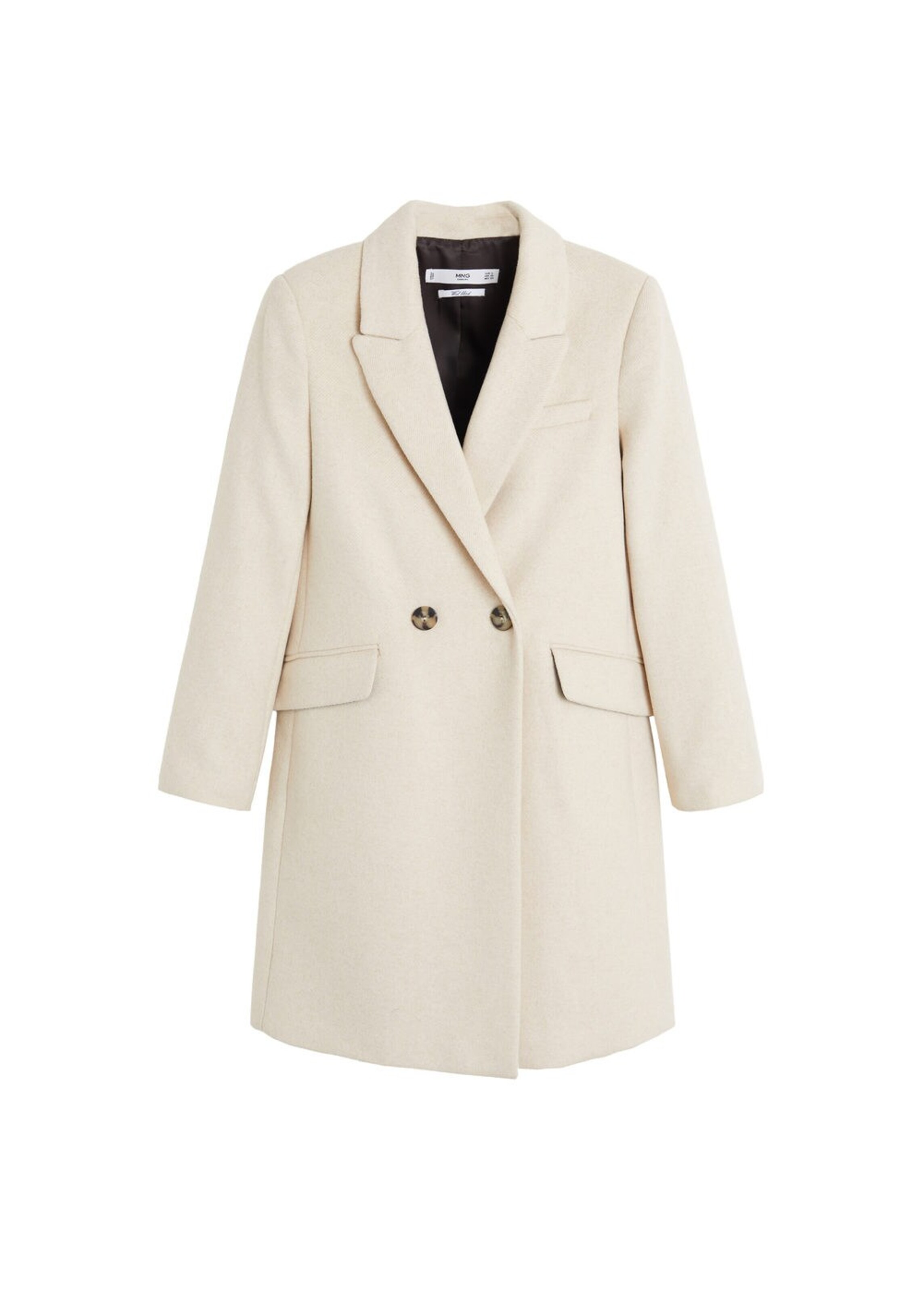 MANGO - Mantel 'dali' in nude