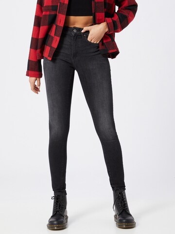 Skinny Jeans '3301 High Skinny Wmn' de la G-Star RAW pe negru: față