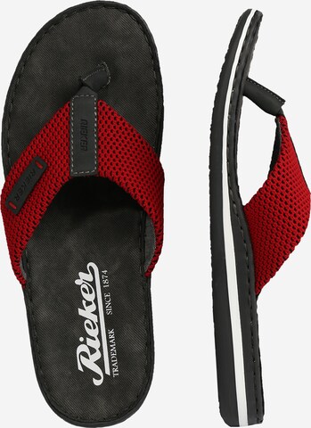 Rieker Teenslippers in Rood