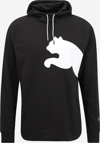 PUMA Regular Fit Sportsweatshirt in Schwarz: predná strana