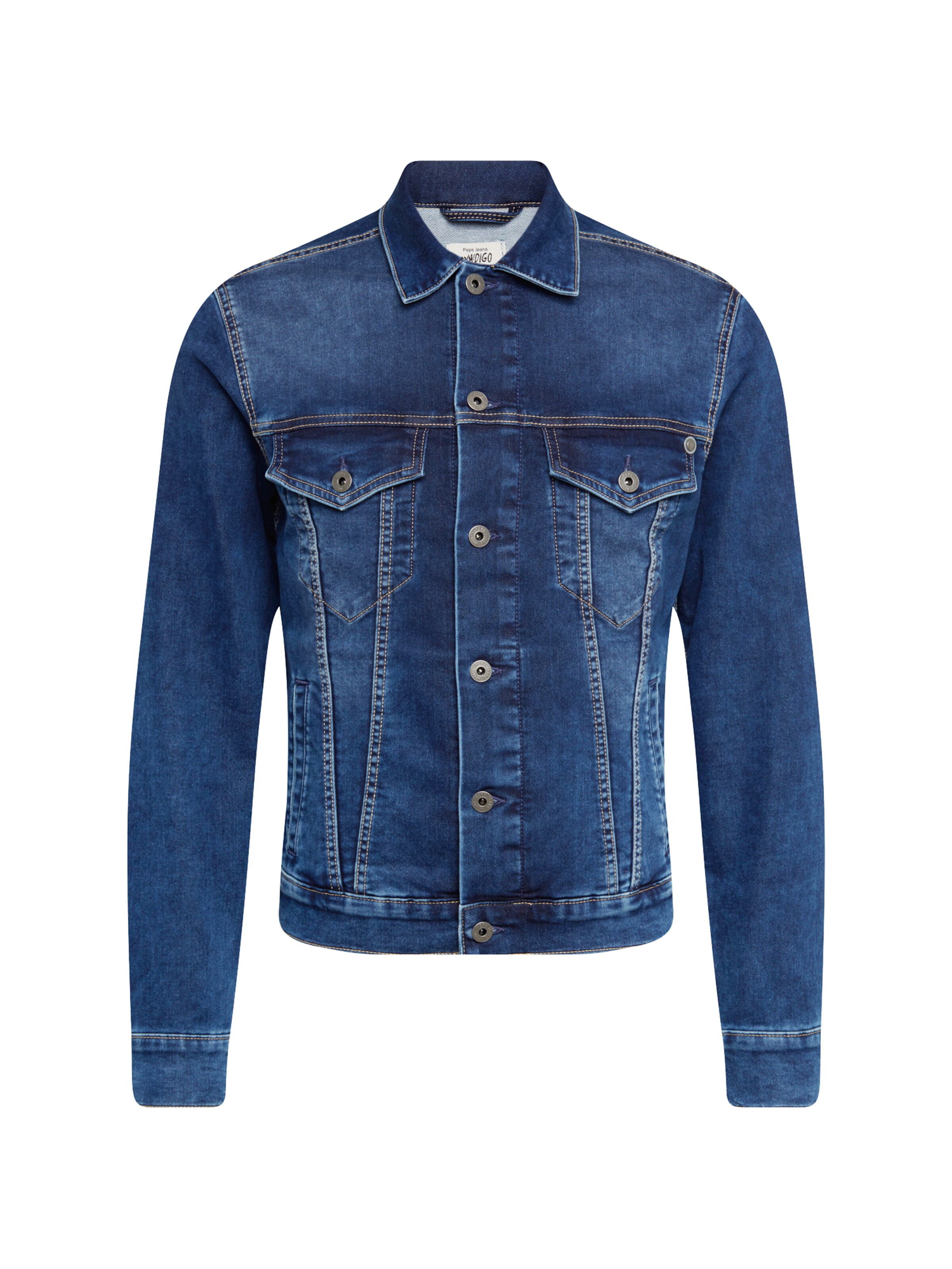 Pepe Jeans - Tussenjas 'Pinner' in de kleur Blauw denim