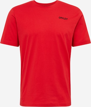 OAKLEY Средняя посадка Функциональная футболка 'Back Ad Heritage' в Красный: спереди