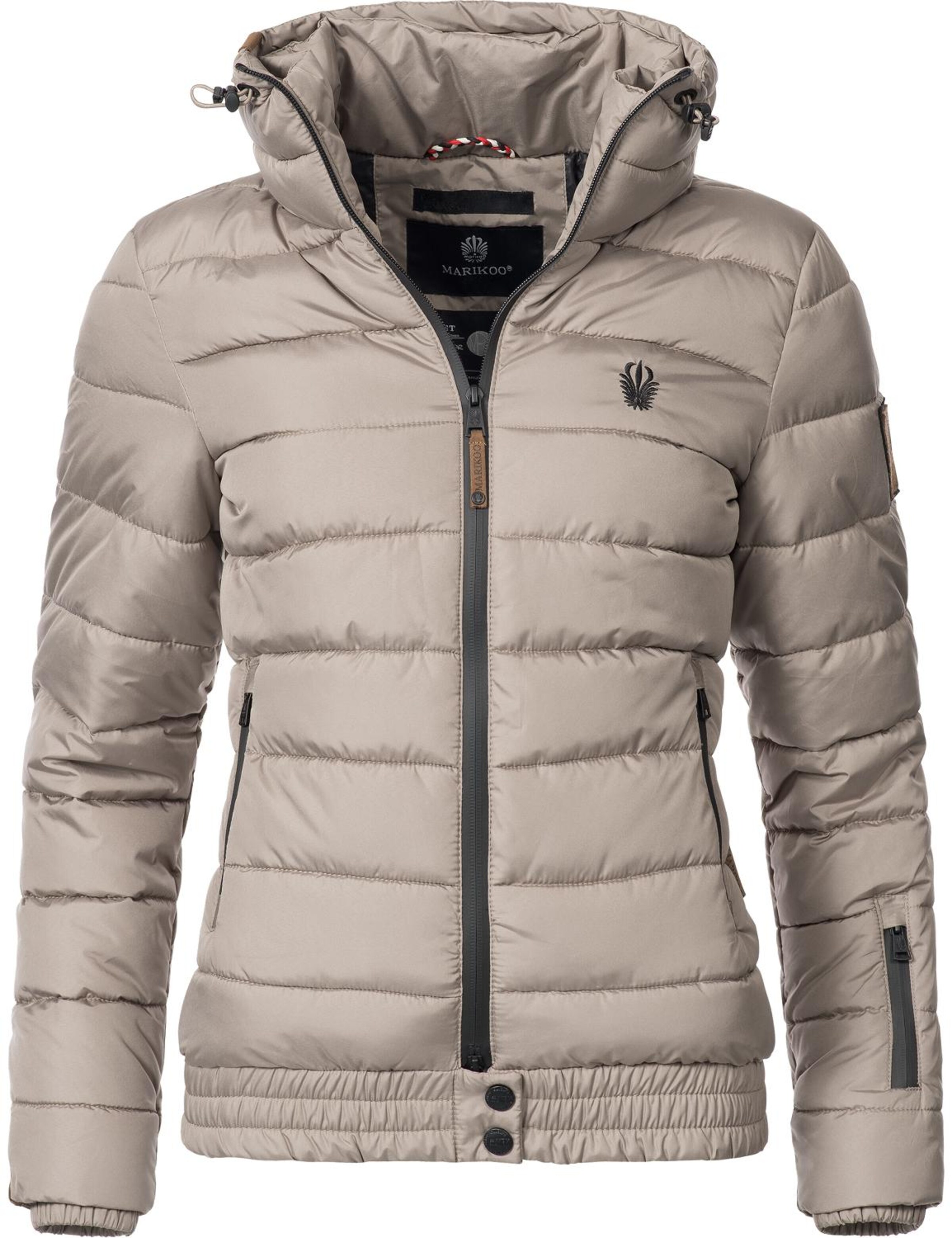 MARIKOO Χειμερινό μπουφάν 'Poison' σε γκρι: μπροστά