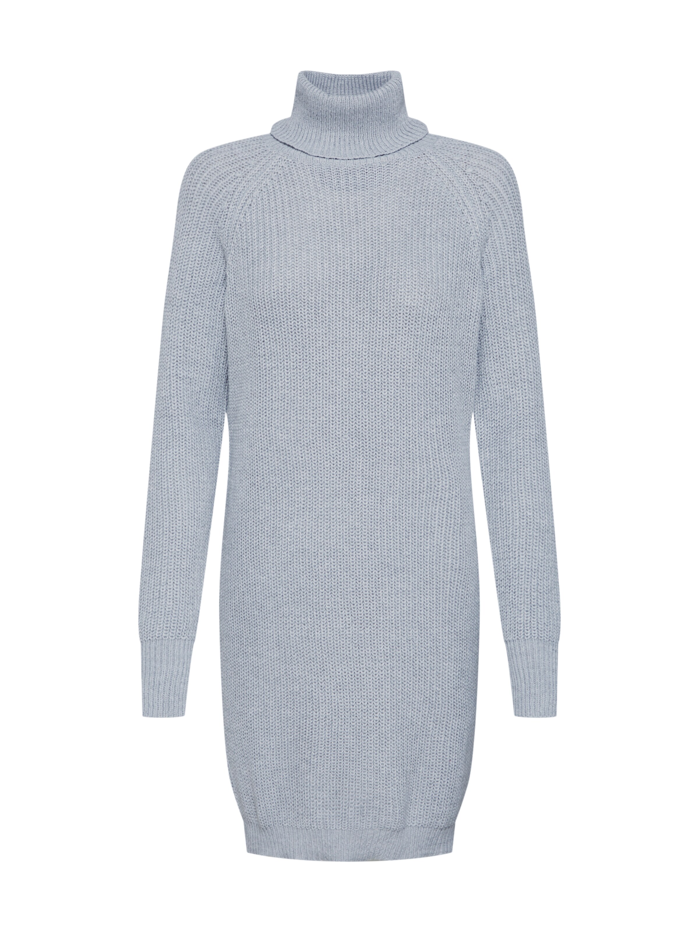 Missguided - Gebreide jurk 'CHUNKY ROLL NECK JUMPER DRESS' in de kleur Grijs