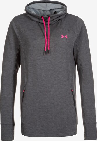 UNDER ARMOUR Athletic Sweatshirt 'Featherweight' in Grey: front