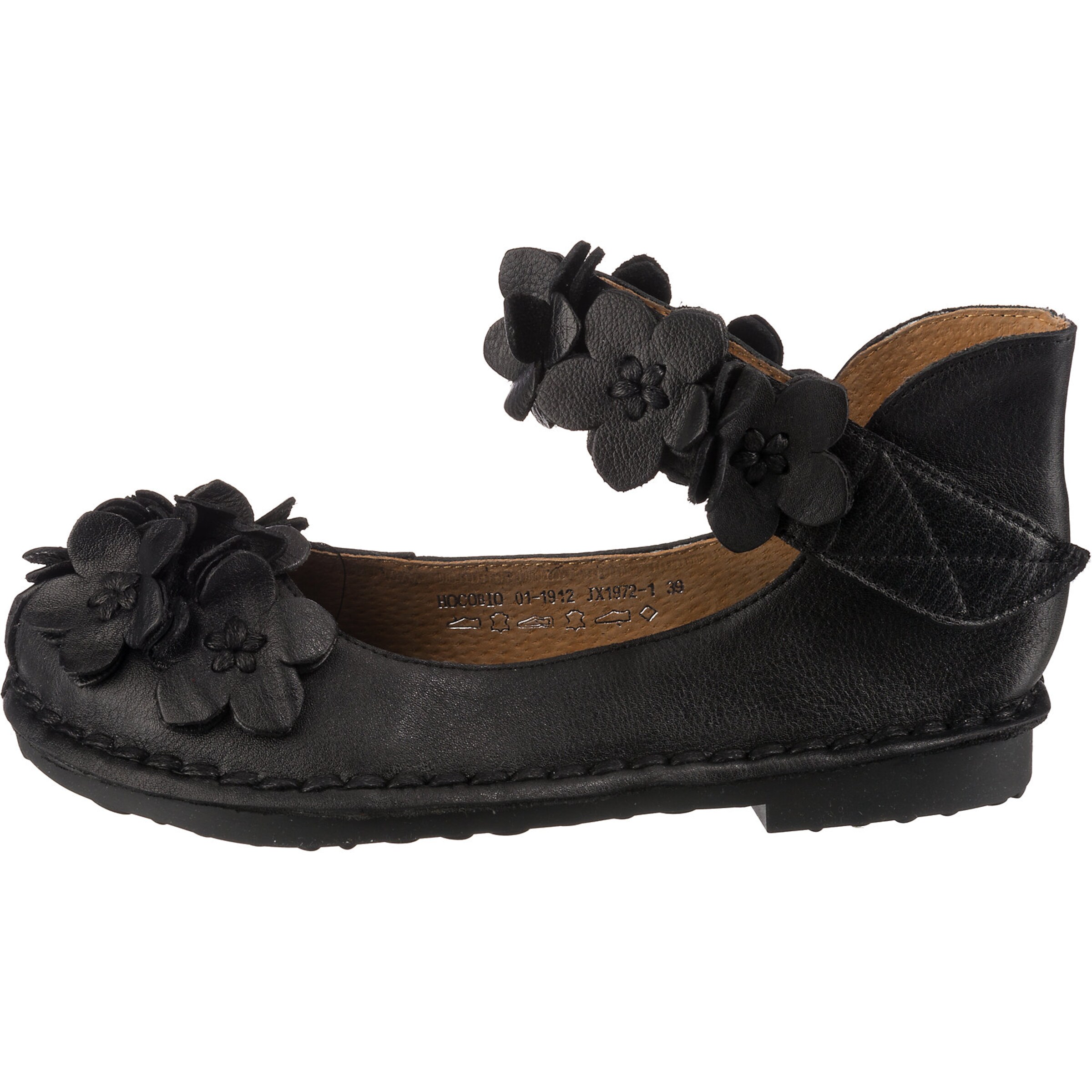 Laura Vita Strap ballerina 'Hocobio' in Black