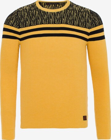 CIPO & BAXX Sweater in Yellow: front